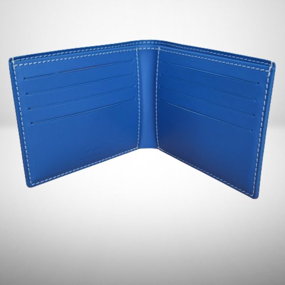 Goyard New Victoire Bi Fold Wallet in Sky Blue Color - Picture 5 of 6